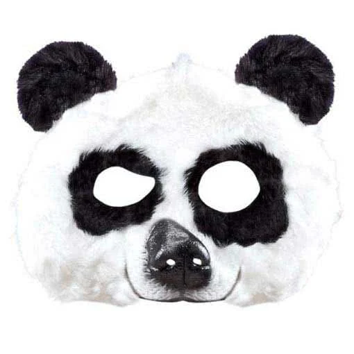 Panda Maske Aus Plüsch 3 Panda Maske Aus Plüsch