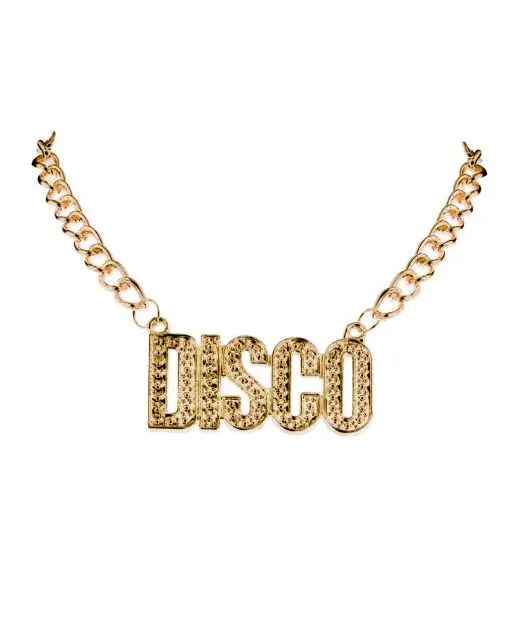 70er Jahre Disco Halskette -Cosplay Verkäufe 70er jahre disco halskette 70er jahre kostuemzubehoer disco chain necklace 38834 01