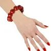 70er Jahre Perlenarmband Rot -Cosplay Verkäufe 70er jahre perlenarmband rot kostuemschmuck hippie armband modeschmuck 18269 01
