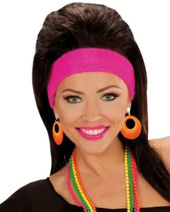 80er Jahre Ohrringe Neonorange