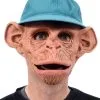 Affen Maske Deluxe -Cosplay Verkäufe affen maske mit baseball muetze schimpansen maske tiermaske chimp mask 21275 01