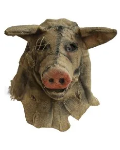 Antik Vogelscheuche Schwein Maske