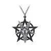 Baphomet Pentagramm Anhänger Mit Kette -Cosplay Verkäufe baphomet pentagramm anhaenger mit kette baphomet gothic pendant and chain gothic schmuck und jewelry 50944
