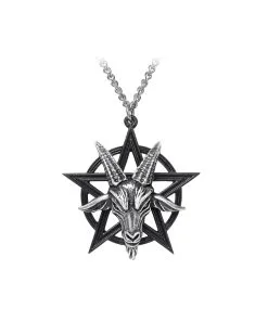 Baphomet Pentagramm Anhänger Mit Kette