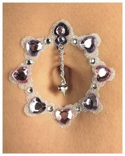 Herz Bauchnabel Bindi