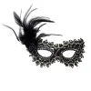 Black Mystic Augenmaske Mit Rose & Federn 2 Black Mystic Augenmaske Mit Rose & Federn -Cosplay Verkäufe black mystic augenmaske venezianische augenmasken kaufen kostuemzubehoer 36579 01