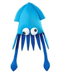 Tintenfisch Hut Blau