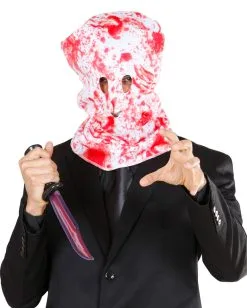 Blutige Kapuzen Maske -Cosplay Verkäufe blutige kapuzen maske halloween maske horror maske serienkiller maske 15423 02
