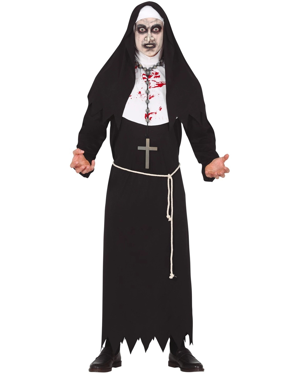 Blutige Zombie Nonne Herren Kostüm 3 Blutige Zombie Nonne Herren Kostüm