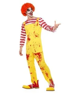 Blutiger Killer Clown Kostüm -Cosplay Verkäufe blutiger killer clown kostuem horrorclown verkleidung halloween kreepy clown costume 35777 3