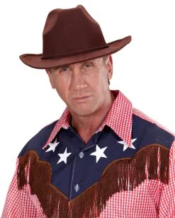 Cowboy Filzhut Braun -Cosplay Verkäufe brauner cowboyhut aus filz cowboy hat karnevalshut westernhut 22970 2