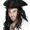 Buccaneer Piraten Hut -Cosplay Verkäufe buccaneer piraten hut schwarzer piratenhut karnevalshut faschingshut 23242