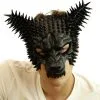 Burning Man Spike Wolf Maske Schwarz -Cosplay Verkäufe burning man spike wolf maske burning man kostuem burning man festival burning man party fetisch maske fetisch party kostuem zubehoer 53431