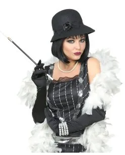 Charleston Flapper Cloche Hut -Cosplay Verkäufe charleston flapper cloche hut 20er jahre hut charleston kostuemzubehoer gangster hut 36602 04