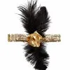 Charleston Kopfschmuck Schwarz Gold
