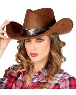 Cowboyhut Braun In Wildlederoptik -Cosplay Verkäufe cowboyhut braun in wildlederoptik brown dallas cowboy hat faschings und mottoparty kostuem huete und zubehoer 51873 2