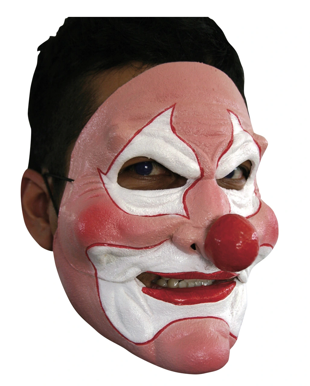 Crazy Clown Halbmaske 3 Crazy Clown Halbmaske