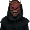 Dämonen Maske Mit Kapuze -Cosplay Verkäufe daemonen maske mit kapuze demon mask with shroud monster kostuemzubehoer halloween 54212
