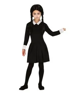 Dark Girl Kinder Kostüm Kleid Schwarz
