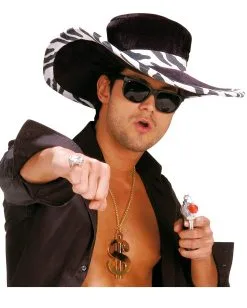 Dollarzeichen Halskette 10 Dollarzeichen Halskette -Cosplay Verkäufe dollarzeichen halskette zuhaelter halskette gangster rapper halskette als kostuemschmuck 18263 04