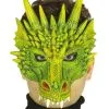 Drachen Halbmaske -Cosplay Verkäufe drachen halbmaske gruen dragon gesichtsmaske fuer halloween und fasching 28665