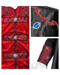 Edler Vampir Lord Kostüm -Cosplay Verkäufe edler vampir lord kostuem vampire lord halloween costume halloween kostuem fuer herren 53455 4