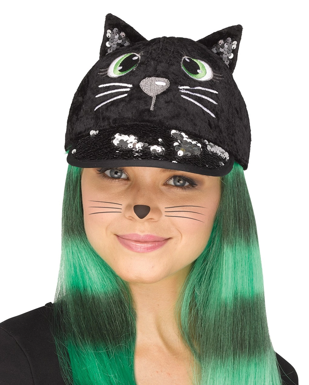 Fancy Black Cat Cap 3 Fancy Black Cat Cap