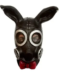 Fetisch Bunny Gas Maske Schwarz