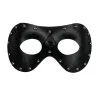 Schwarze Augenmaske In Lederoptik Mit Nieten -Cosplay Verkäufe fetish augenmaske mit nieten augenmaske in lederoptik venezianische augenmaske 25328