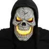 Flammen Skull LED Maske Gelb 2 Flammen Skull LED Maske Gelb -Cosplay Verkäufe flammen skull led maske gelb flaming skull led mask yellow halloween skelett maske 52683 4