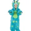 Flauschiges Monster Kinderkostüm Türkis -Cosplay Verkäufe flauschiges monster kinderkostuem tuerkis ungeheuer verkleidung fuer halloween monster child costume 36241