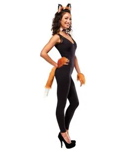 Fuchs Kostüm Set Mit Spitze 5-tlg