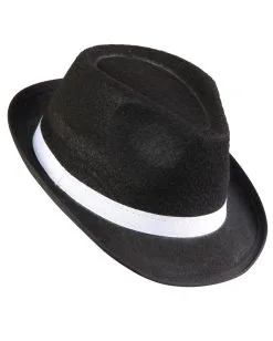Gangster Hut Mit Weißem Hutband