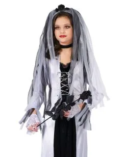 Geister Braut Kinderkostüm -Cosplay Verkäufe geister braut kinderkostuem zombiebraut verkleidung maedchen friedhofsbraut kostuemkleid 35924 2