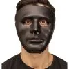 Gesichtsmaske Schwarz -Cosplay Verkäufe gesichtsmaske schwarz kostuemmaske verkleidungszubehoer faschingsmaske halloweenmaske blank mask black 25702
