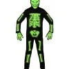 Glow In The Dark Neon Skelett 3D Kinderkostüm -Cosplay Verkäufe glow in the dark neon skelett 3d kinderkostuem uv neon gid skeleton child costume halloween kinderkostuem 52055 01