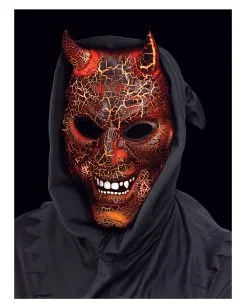 Glühende Teufelsmaske Mit Lichteffekt -Cosplay Verkäufe gluehende teufelsmaske mit licht und sound devil maske fuer halloween smoldering fx devil mask 31144 2