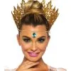 Goldene Glitzer Krone Mit Juwel -Cosplay Verkäufe goldene glitzer krone mit juwel koeniginnen krone als kostuemzubehoer fantasy accessoires fasching 36199 1
