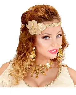 Goldenes Schmuckset Esmeralda -Cosplay Verkäufe goldenes schmuckset esmeralda bauchtaenzerin kostuem accessoires haremsdame verkleidungs accessoires 17275 04