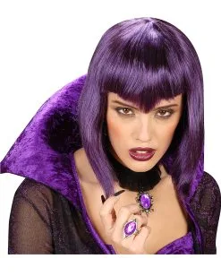 Gothic Ring Mit Violettem Stein -Cosplay Verkäufe gotischer ring mit violettem stein gothic ring mit schmuckstein kostuem schmuck 22883 03