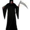 Sensenmann Kostüm Schwarz -Cosplay Verkäufe grim reaper kostuem sensenmann verkleidung gevatter tod maennerkostuem fuer halloween 28634