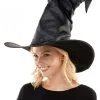 Großer Hexen Hut Schwarz -Cosplay Verkäufe grosser hexen hut schwarz big witch hat black hexen spitzhut halloween kostuemhut hexe 53429