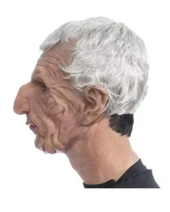 Großvater Vollkopf Maske Mit Grauen Haaren -Cosplay Verkäufe grossvater vollkopf maske mit grauen ghaaren old grandpa latex mask with silver hair opa maske 39671 3