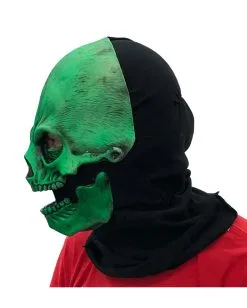 Grüne Totenkopf Maske UV Aktiv -Cosplay Verkäufe gruene totenkopfmaske uv aktiv gruene totenschaedel maske schwarzlicht aktiv 37370 004