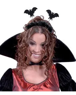 Haarreif Mit Glitter-Fledermäusen 5 Haarreif Mit Glitter-Fledermäusen -Cosplay Verkäufe haarreif mit glitter fledermaeusen halloween fledermaus kopfschmuck 24773 01