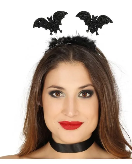 Haarreif Mit Glitter-Fledermäusen 6 Haarreif Mit Glitter-Fledermäusen -Cosplay Verkäufe haarreif mit glitter fledermaeusen halloween fledermaus kopfschmuck 24773 02