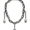 Henker Halskette Mit Totenköpfe -Cosplay Verkäufe henker halskette mit totenkoepfe mittelalter halskette mit totenschaedel medieval skull chain 38682 01