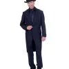 Herrenfrack Deluxe Schwarz -Cosplay Verkäufe herrenfrack gefuettert schwarz kostuemfrack smoking jacket 27210