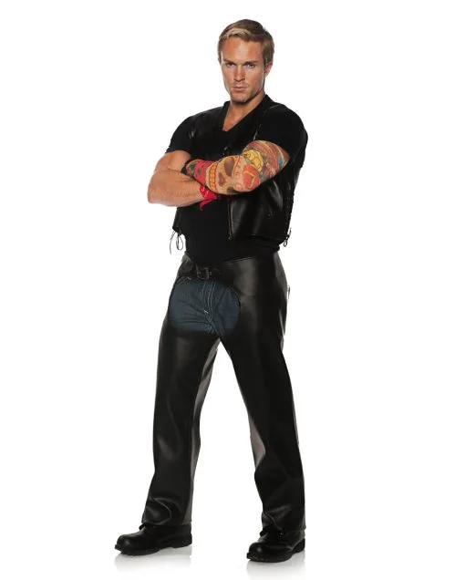 Highway Biker Herrenkostüm -Cosplay Verkäufe highway biker herrenkostuem rocker kostuem biker costume 31441