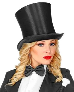 Hoher 20er Jahre Zylinder Schwarz -Cosplay Verkäufe hoher 20er jahre zylinder schwarz xxl top hat faschings huete kostuemzubehoer 39230 3
